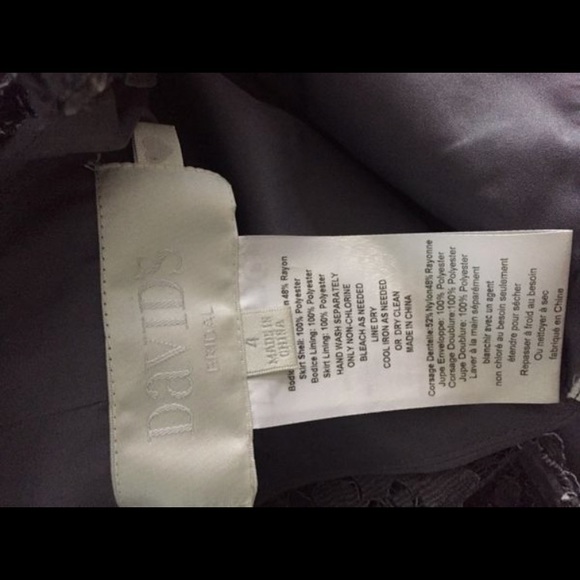 Grey Bridesmaid Dress David’s Bridal - Picture 5 of 5